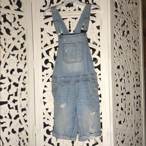 Lucky brand boyfriend cut overalls